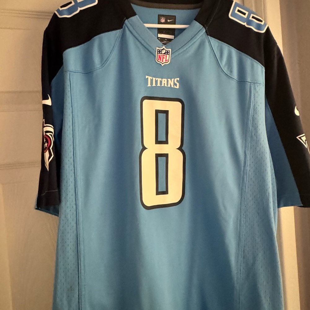 Marcus Mariota Titans Jersey - Blue and White